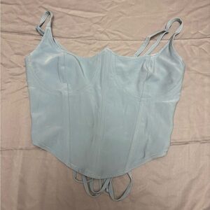Urban Outfitters Light Blue Corset Top